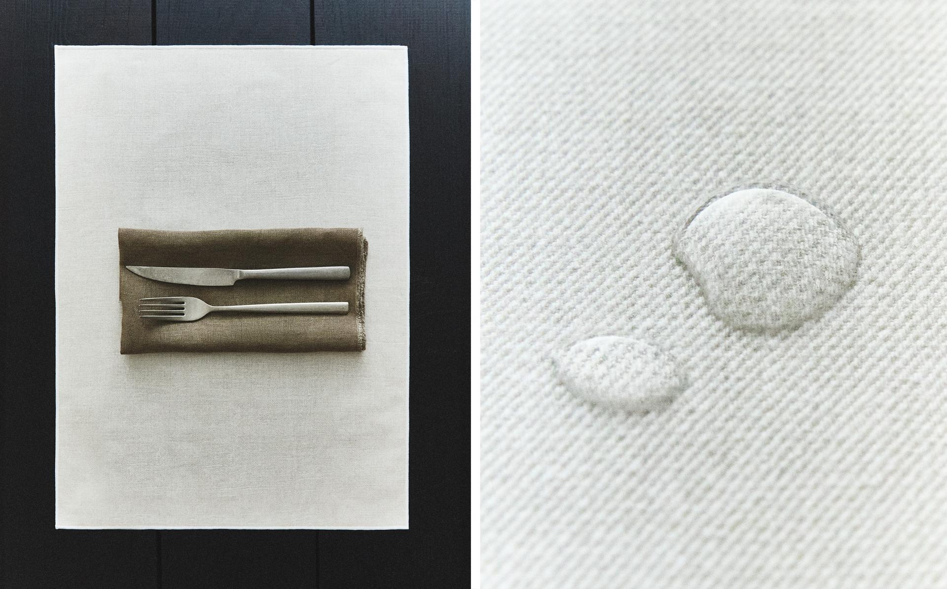 RESIN-COATED PLACEMAT WITH OVERLOCK RESIN-COATED PLACEMAT WITH OVERLOCK