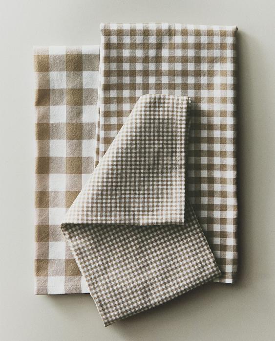 PACK OF DYED THREAD TEA TOWELS (PACK OF 3)