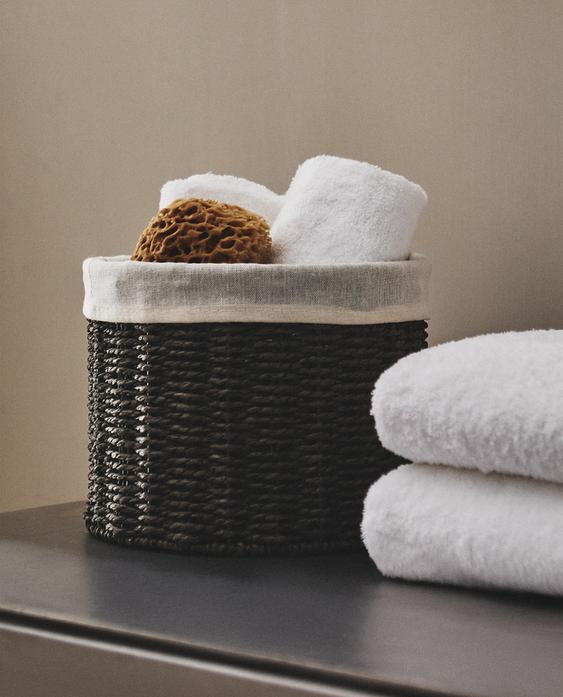 棉质内衬圆形篮筐