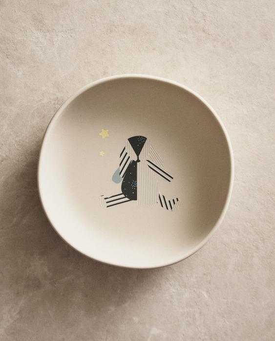 KIDS' RABBIT SILICONE PLATE
