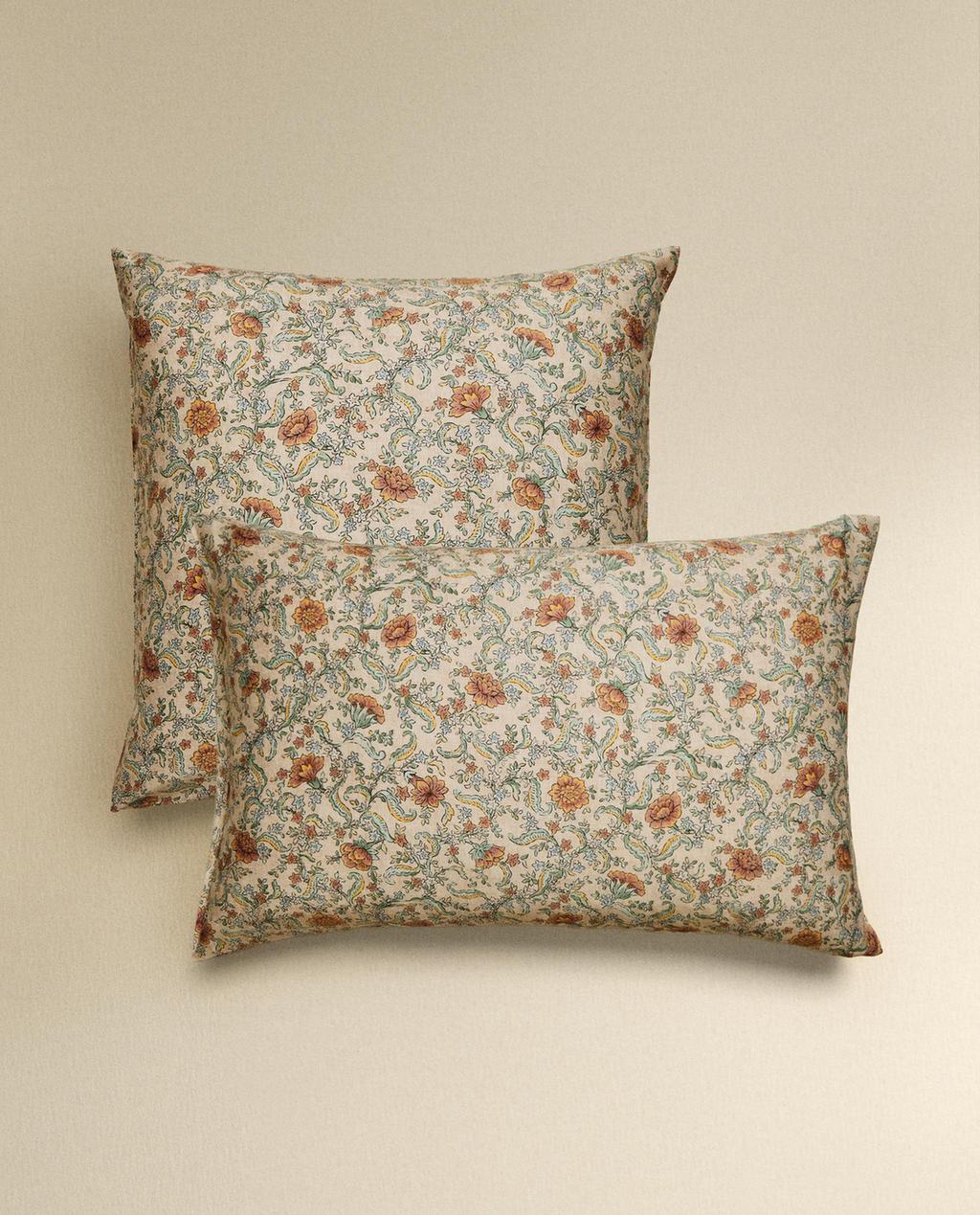 花卉缎面枕套（300 纱支）