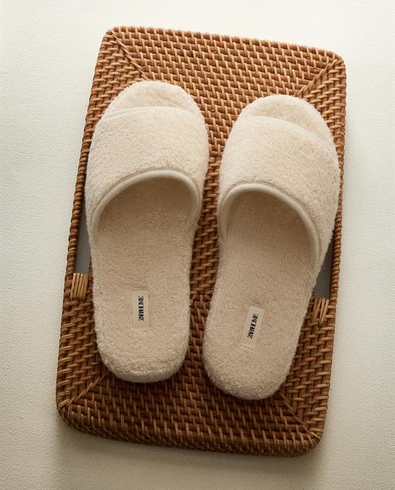 FLATFORM TERRY SLIPPERS