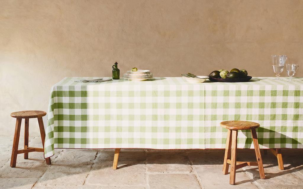 GINGHAM COTTON TABLECLOTH