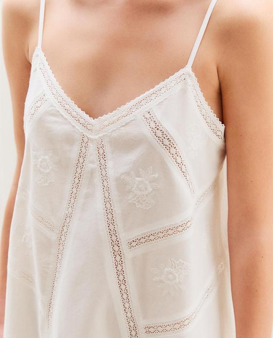 EMBROIDERED NIGHTDRESS