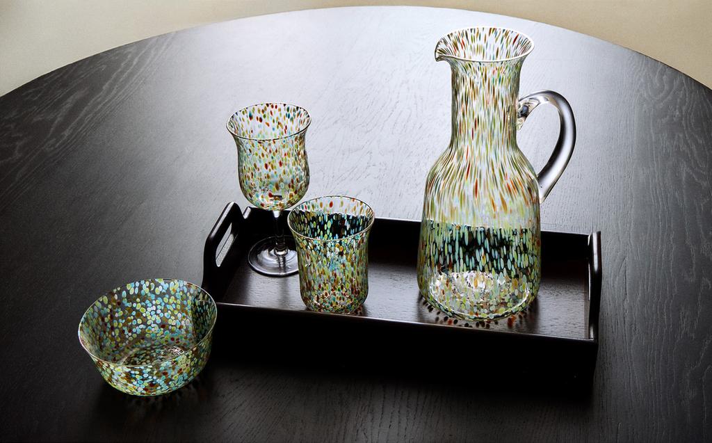 PAINTED DOT TUMBLER SET