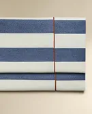 STRIPED WASHED COTTON FLAT SHEET