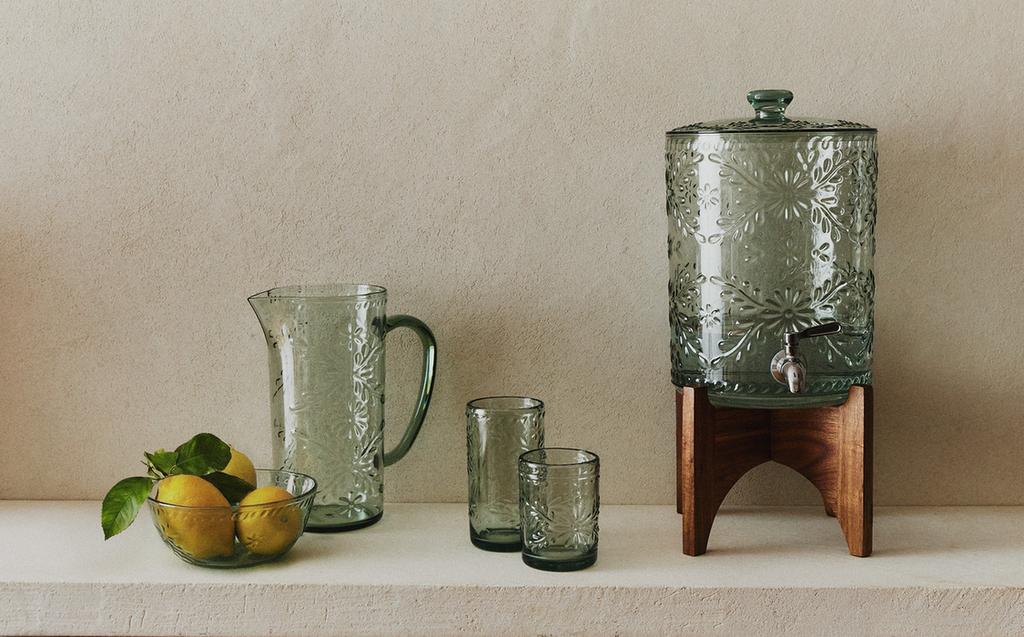 FLORAL ACRYLIC TUMBLER SET