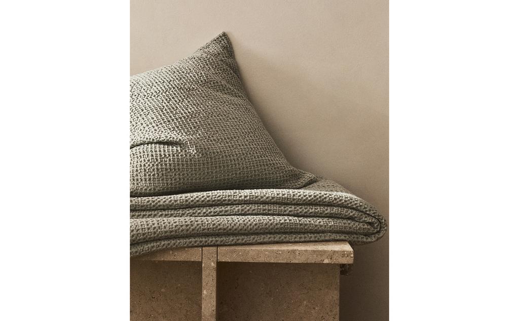 华夫格纹理靠垫套