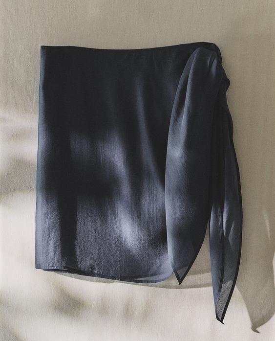 SEMI-SHEER SHORT BEACH SARONG