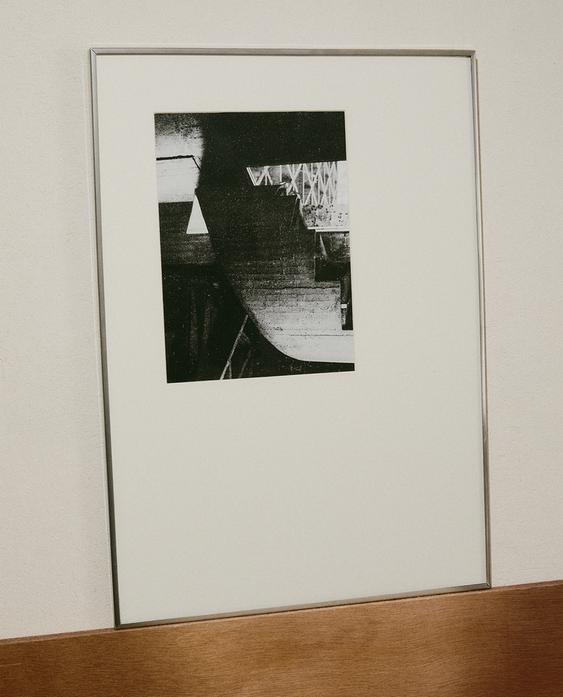 银色可替换卡纸相框