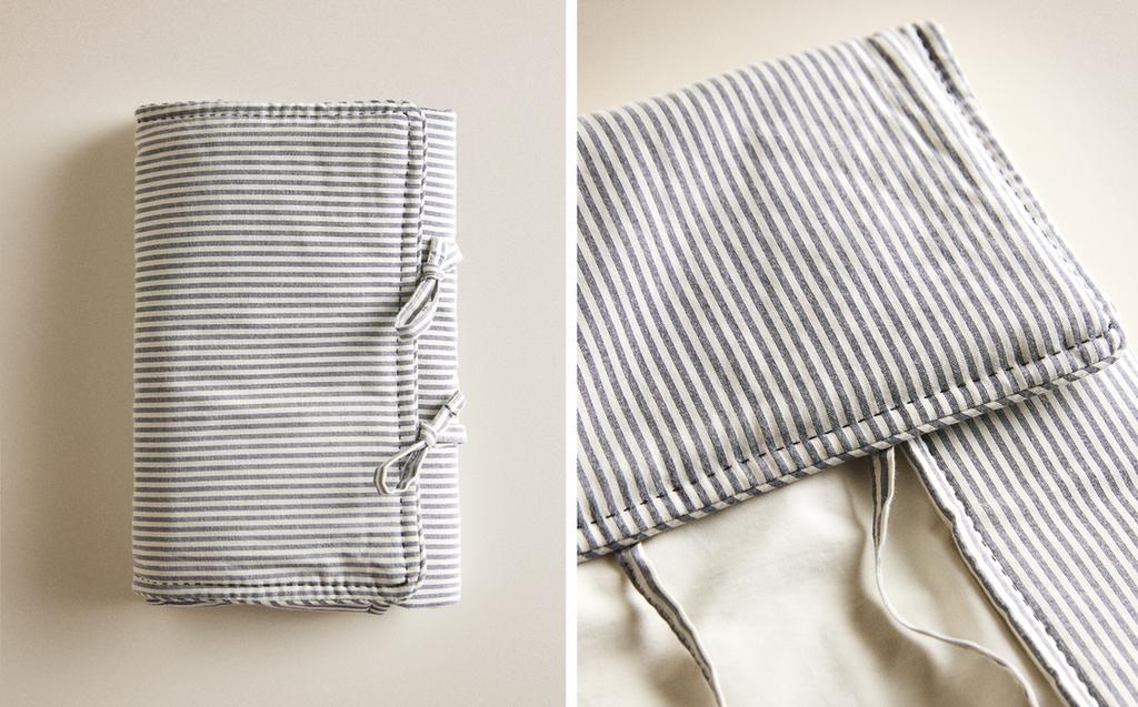 STRIPED BABY CHANGING MAT