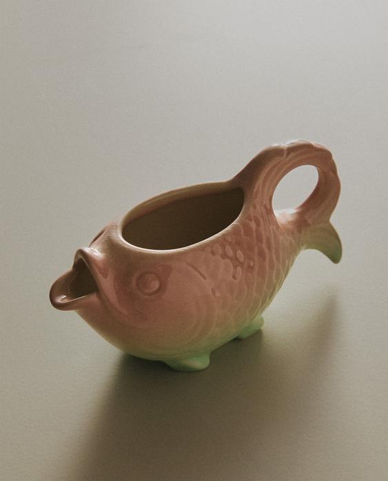 FISH-SHAPED CERAMIC JUG FISH-SHAPED CERAMIC JUG