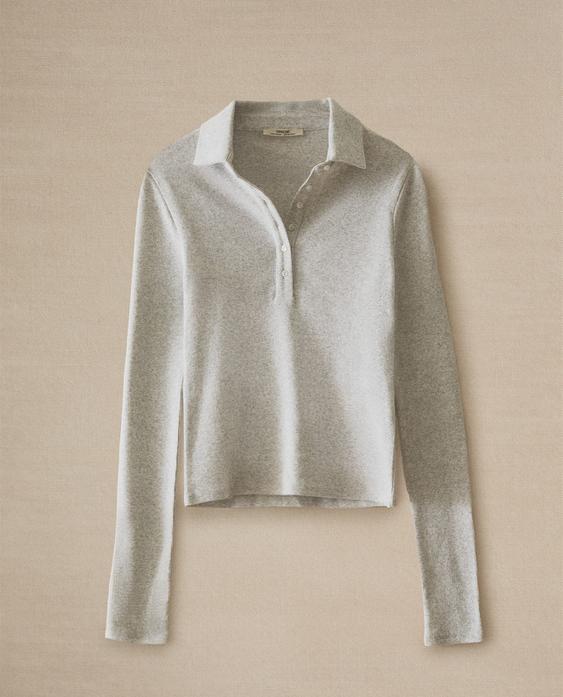 LONG SLEEVE POLO T-SHIRT