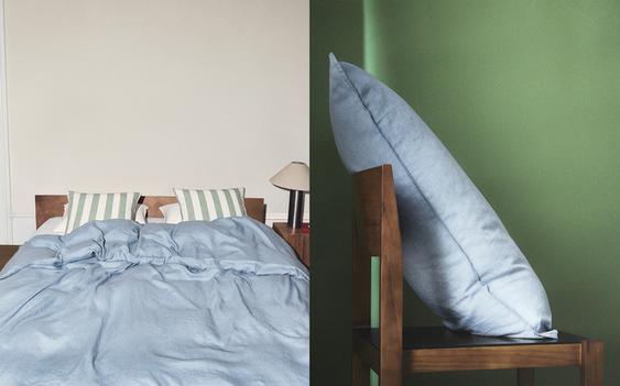 DUVET COVER, PILLOWCASES AND LAMP