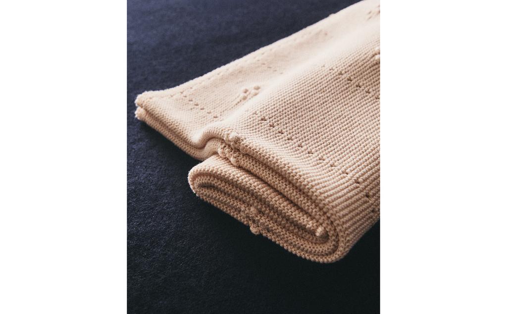 OPENWORK COTTON BABY BLANKET