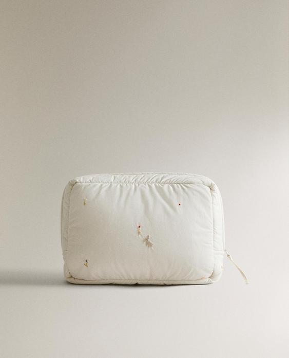 CHILDREN'S COTTON BUNNY TOILETRY BAG