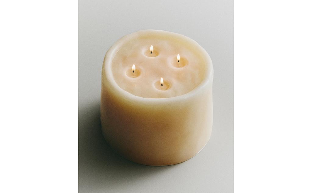 DECORATIVE BEIGE CANDLE