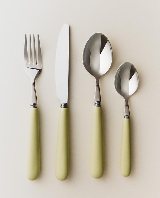 4 件套陶瓷手柄餐具