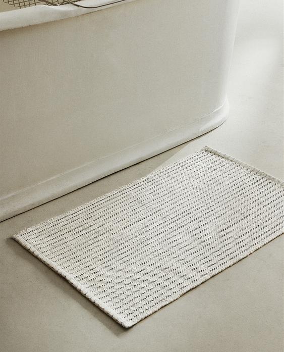 线条缉明线浴室地垫