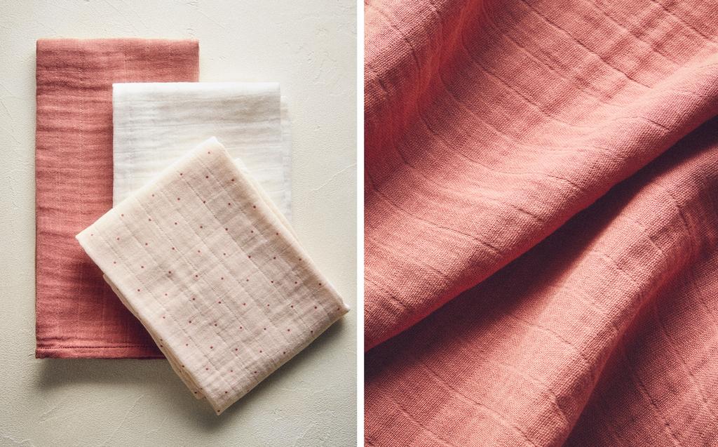 PACK OF MULTICOLOURED BABY MUSLIN CLOTHS (PACK OF 3) PACK OF MULTICOLOURED BABY MUSLIN CLOTHS (PACK OF 3)