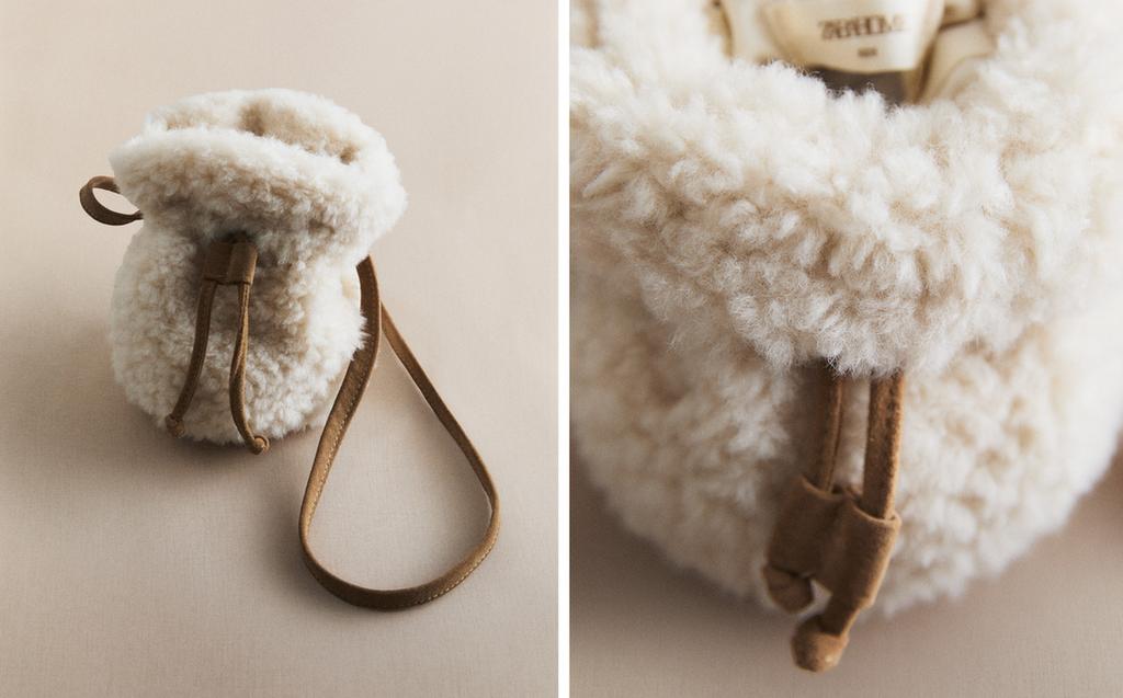 KIDS' FAUX SHEARLING BAG KIDS' FAUX SHEARLING BAG