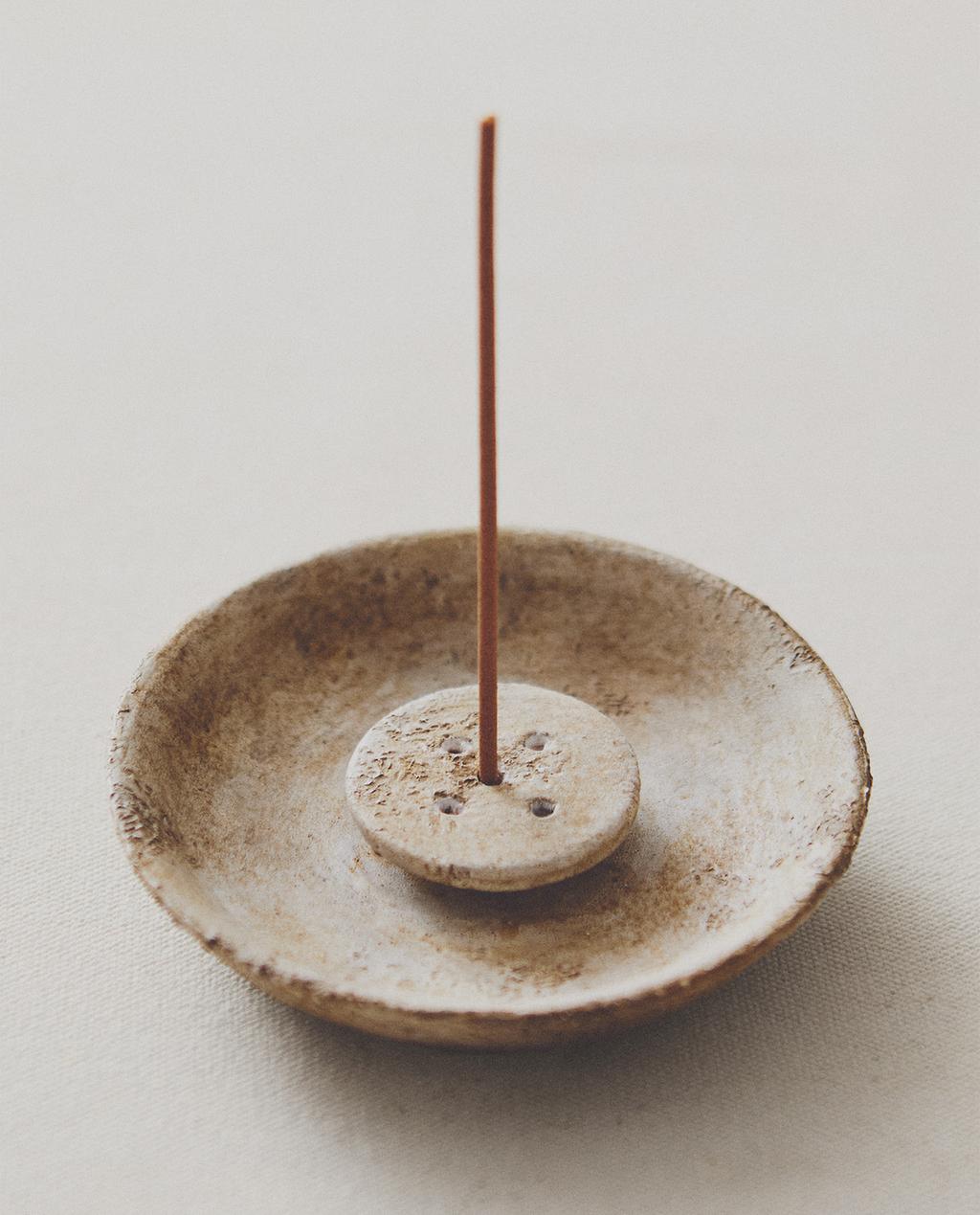 陶制盘式香薰炉