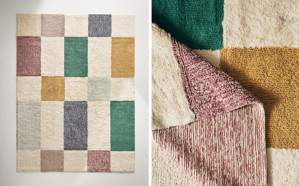 KIDS' PATCHWORK COTTON RUG