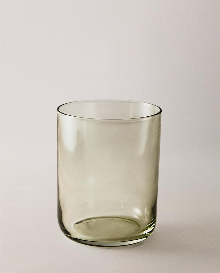 COLOURED GLASS TUMBLER