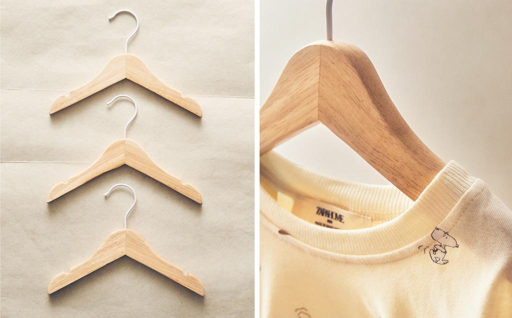 PACK OF WOODEN BABY HANGERS (PACK OF 3)