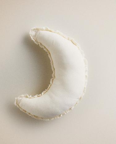 月亮亚麻儿童靠垫