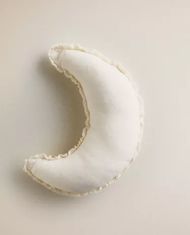 月亮亚麻儿童靠垫