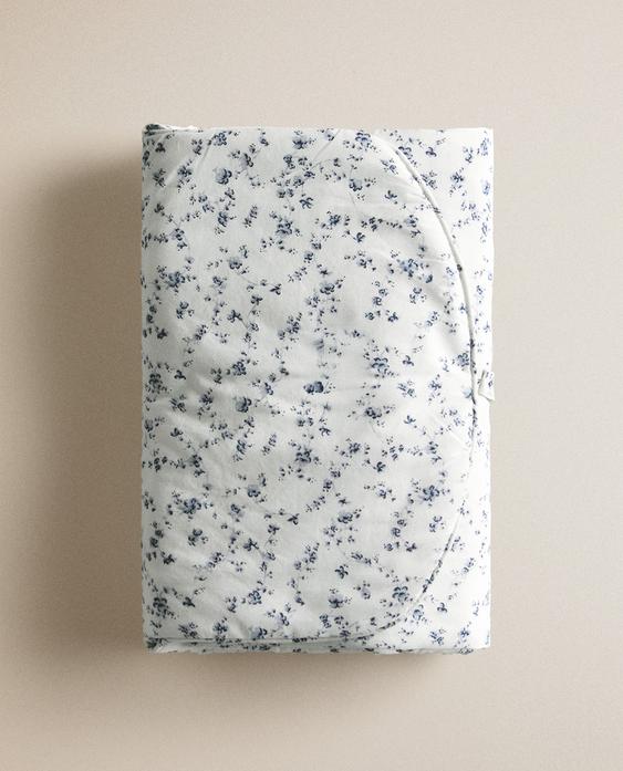 BLUE FLORAL BABY CHANGING MAT