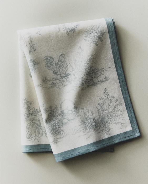 PACK OF TOILE TEA TOWELS (PACK OF 2)