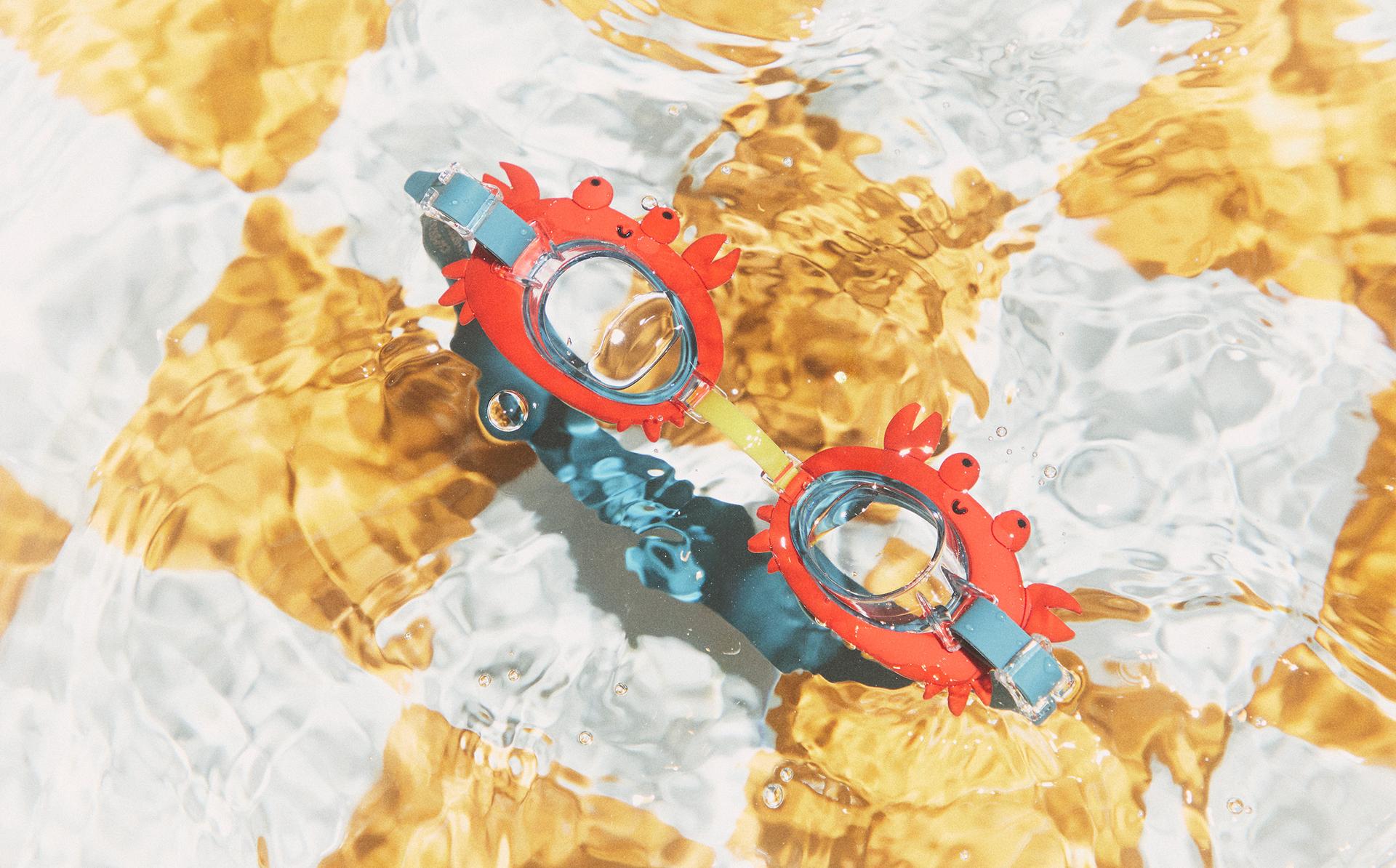 螃蟹形儿童沙滩潜水镜