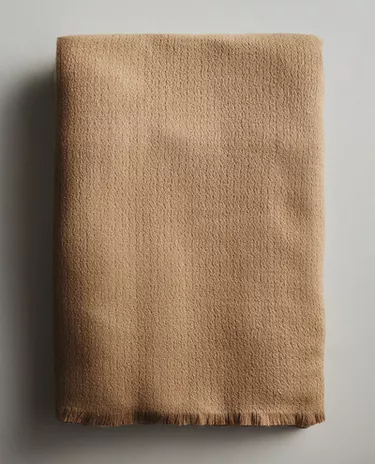 流苏装饰毛毯