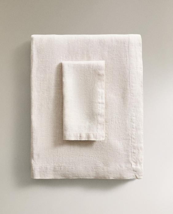 WASHED LINEN TABLECLOTH