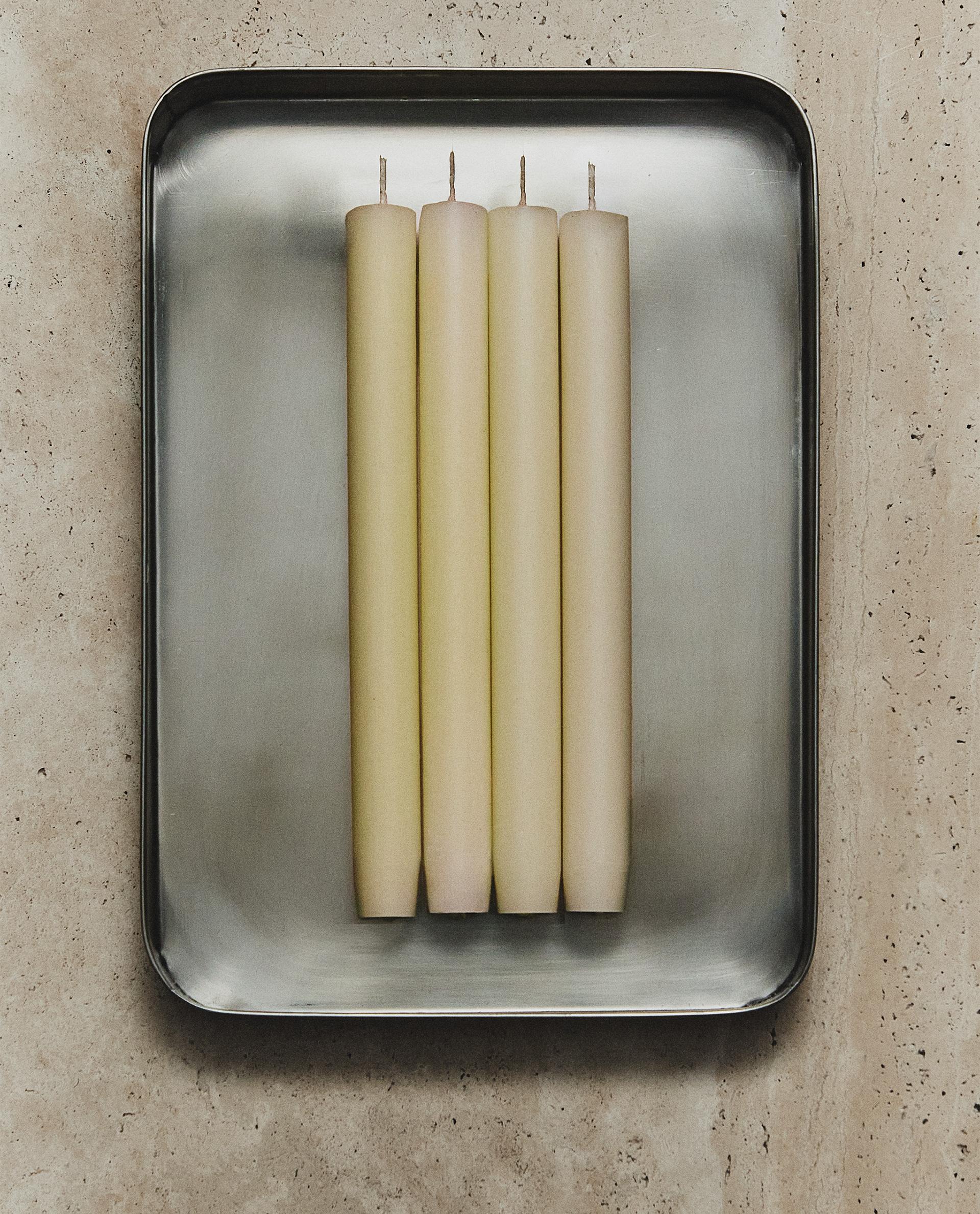 PACK 4 VELAS BLANCAS