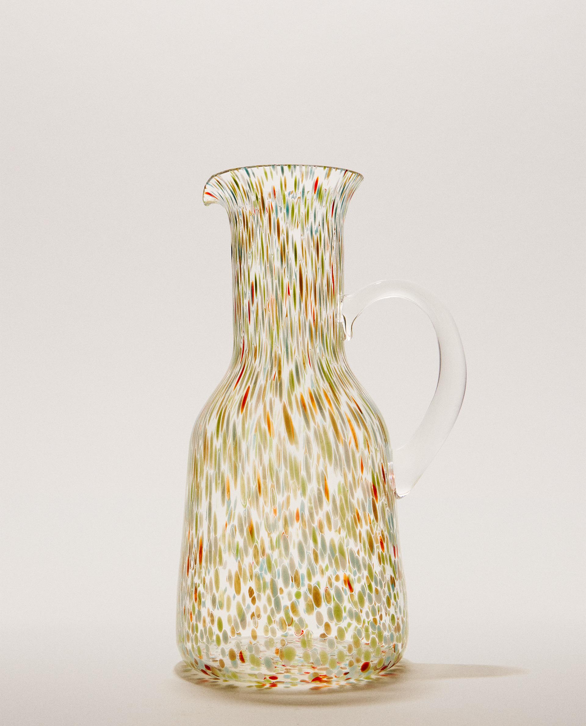 MULTICOLOURED GLASS JUG MULTICOLOURED GLASS JUG