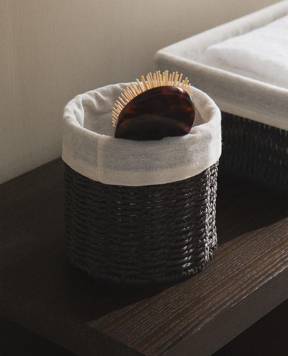 棉质内衬圆形篮筐