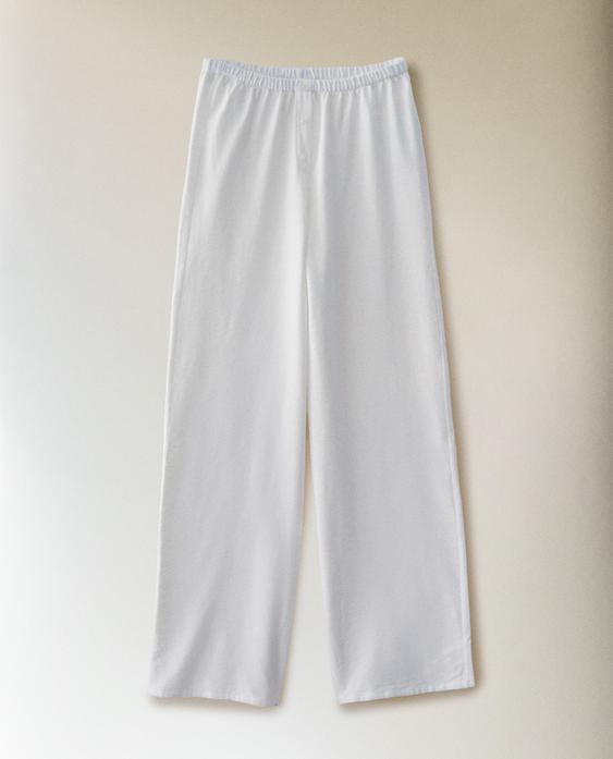 棉质长款居家长裤