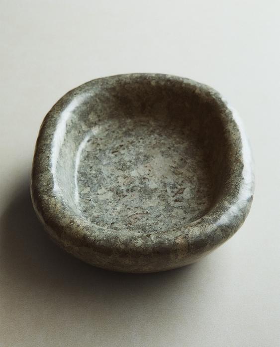 凹形绿色大理石托盘