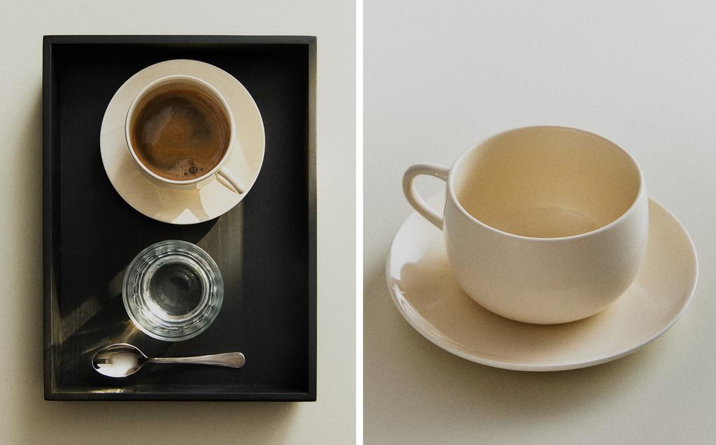 PLAIN STONEWARE TEACUP