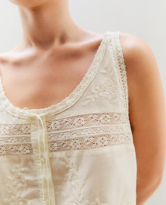 LACE COTTON TOP