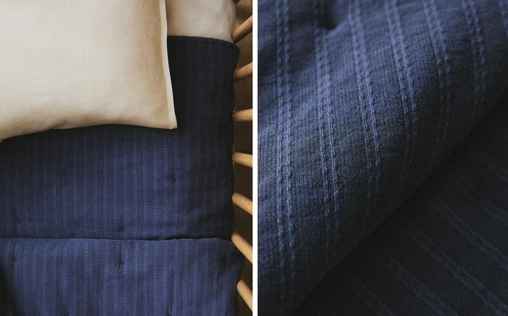 儿童提花条纹被子