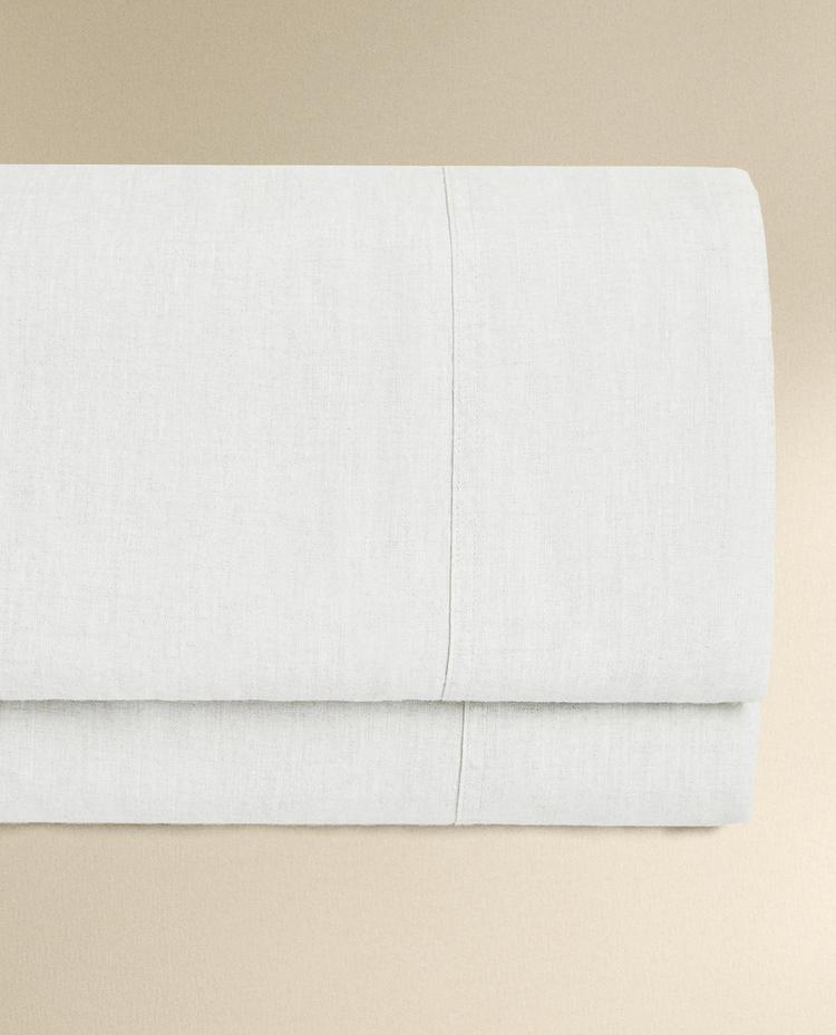 WASHED LINEN FLAT SHEET (160 GxM²)
