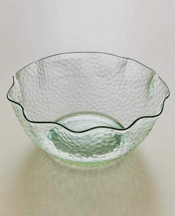 HAMMERED ACRYLIC SALAD BOWL