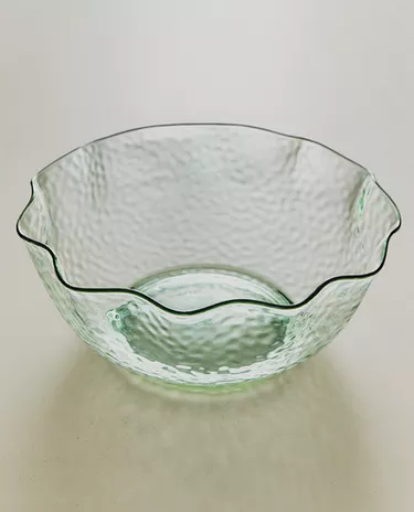 HAMMERED ACRYLIC SALAD BOWL