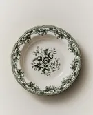 FLORAL EARTHENWARE SOUP PLATE