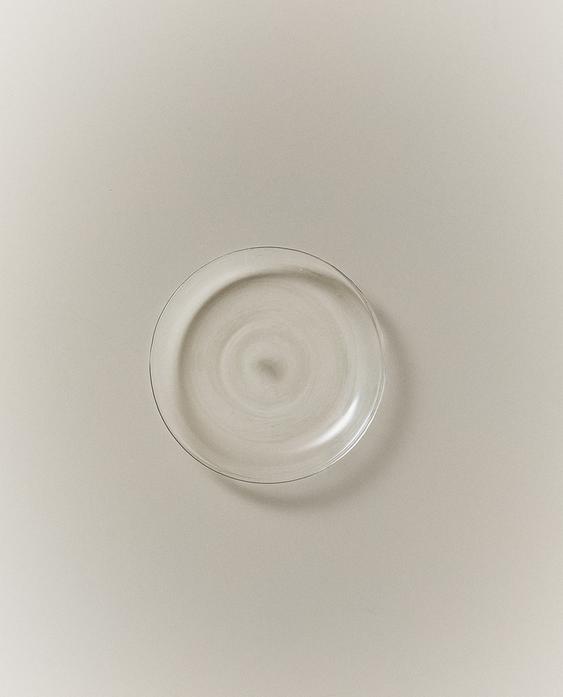 撞色边缘硼硅玻璃面包盘