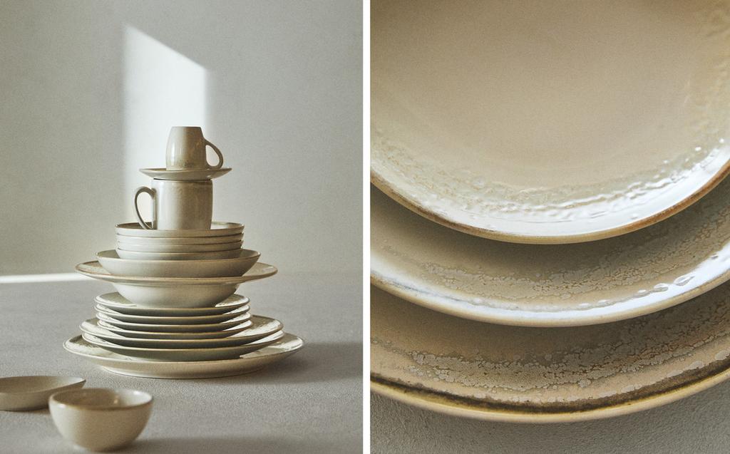 STONEWARE DINNER SET